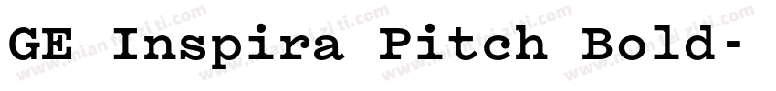 GE Inspira Pitch Bold字体转换